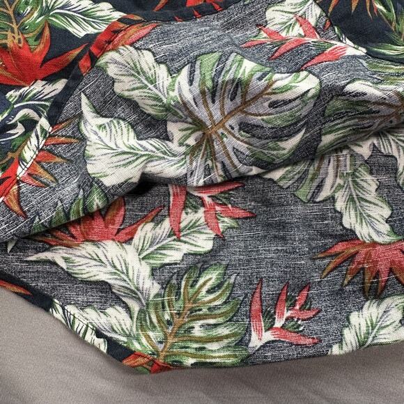 Banana Republic Shirt Mens Medium Floral Linen Blend Slim Fit Hawaiian Casual - Picture 11 of 15